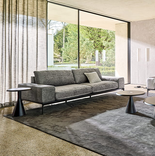 Sofaecke im hellen wohnraum