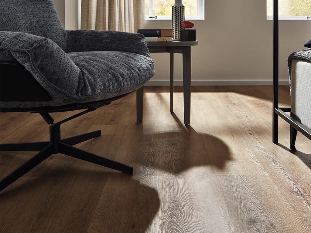 Vinylboden mit Holzoptik im Wohnzimmer