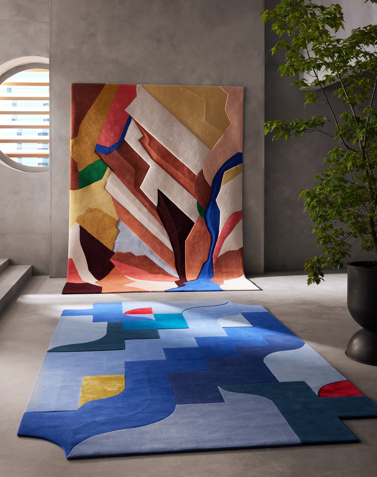 Bunte Teppichdesigns