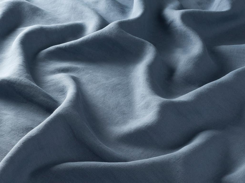 Blaue Gardine Detailbild