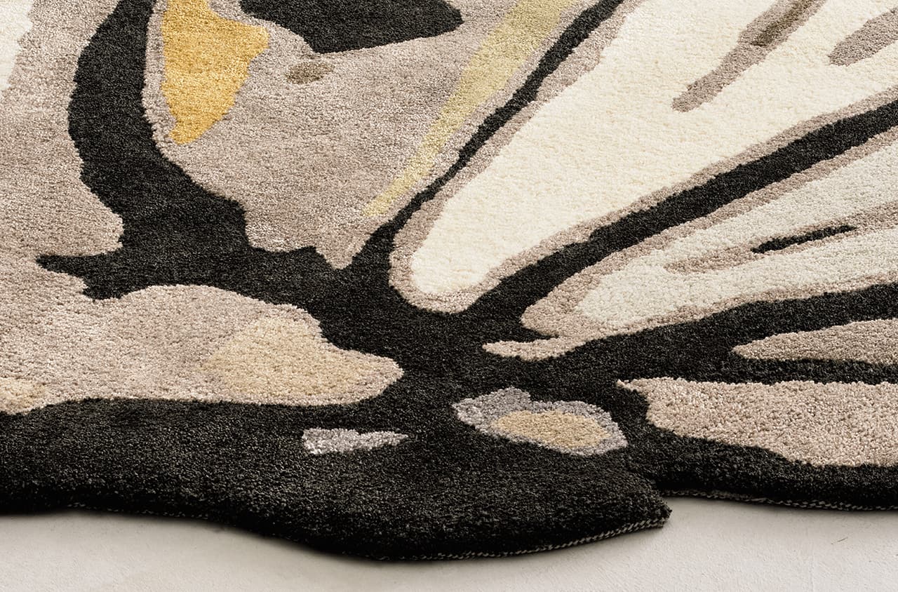 Detailbild Teppich Schmetterlings-Form