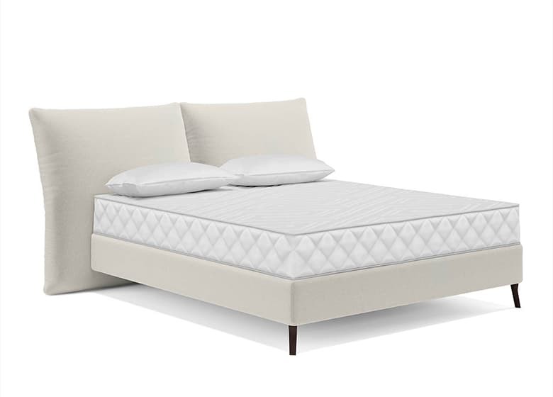 Freisteller eines bodenfreien Boxspringbetts