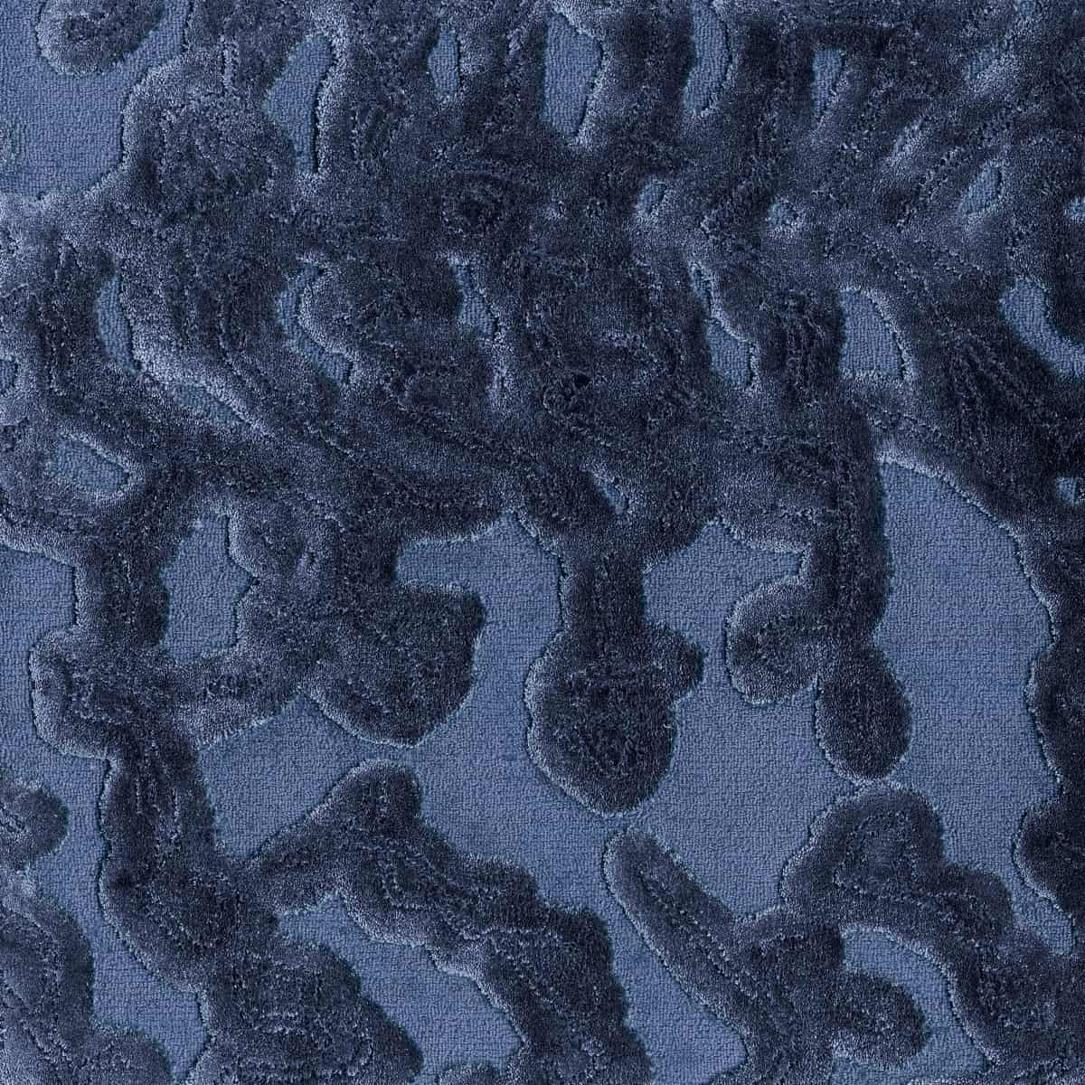 Blauer Teppich Detailfoto