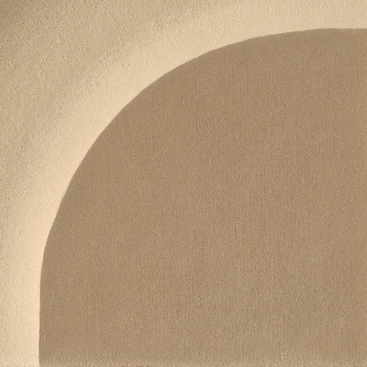 Beigefarbiger Teppich Detailfoto