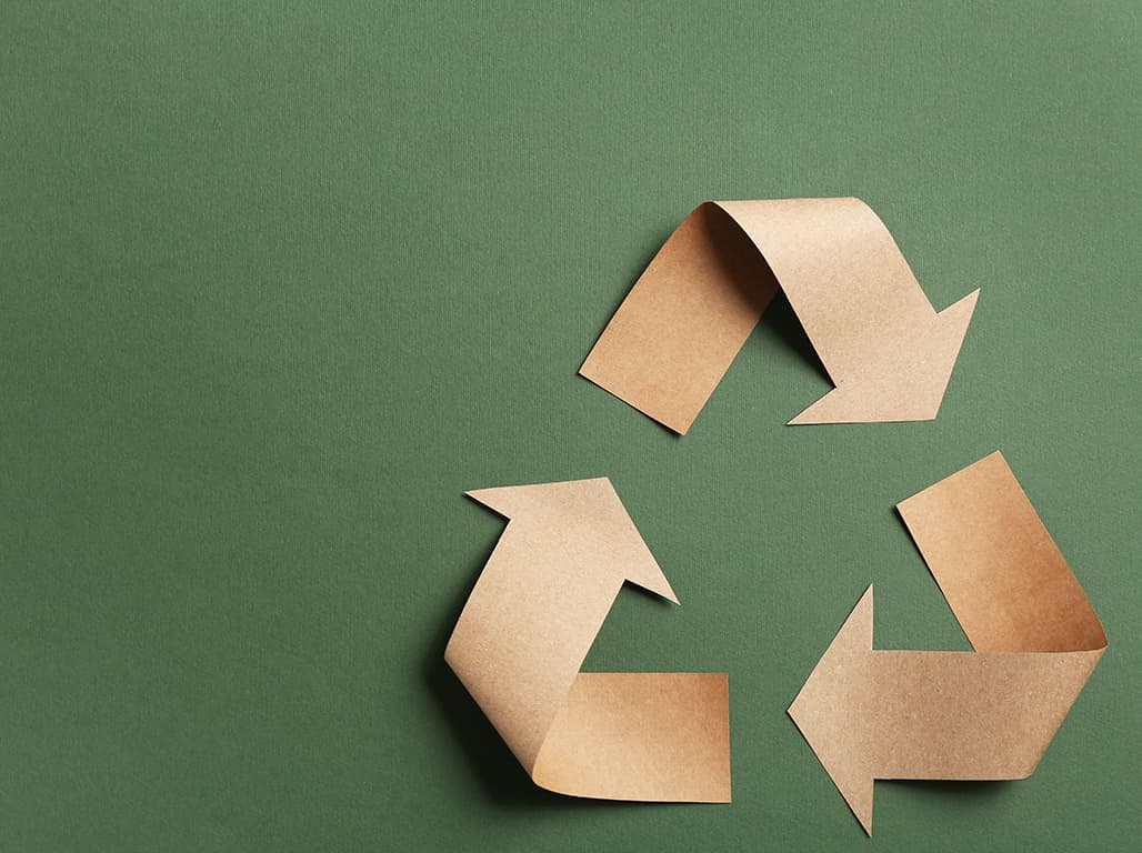 Ein Recycling-Symbol.