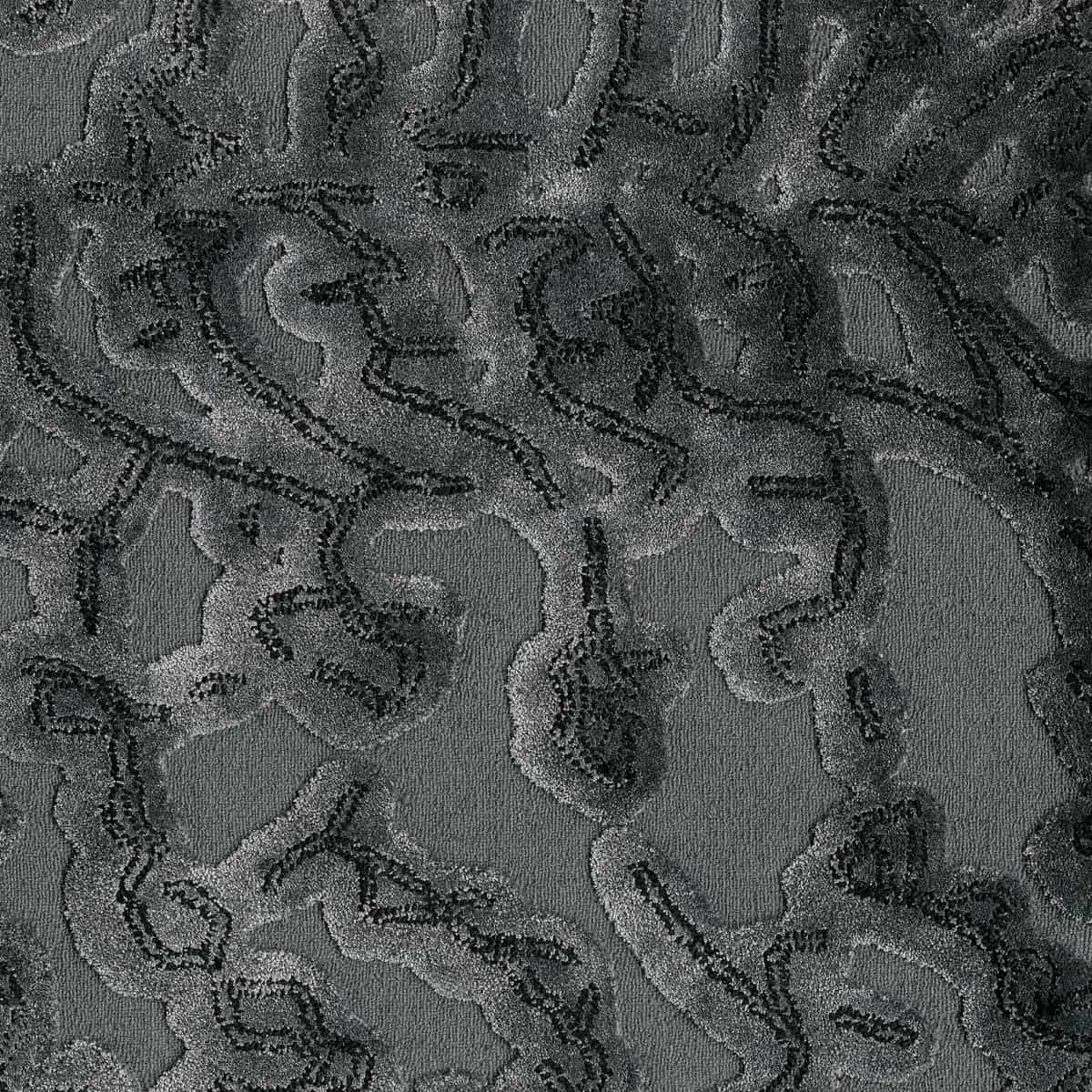 Dunkelgrauer Teppich Detailbild