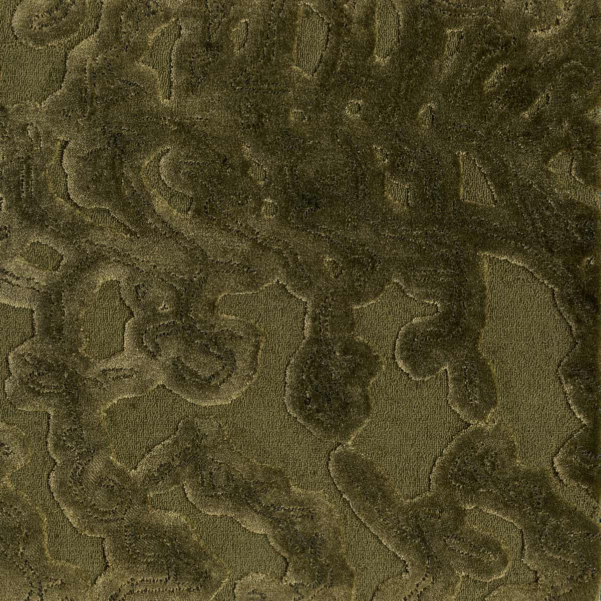 Grüner Teppich Detailbild