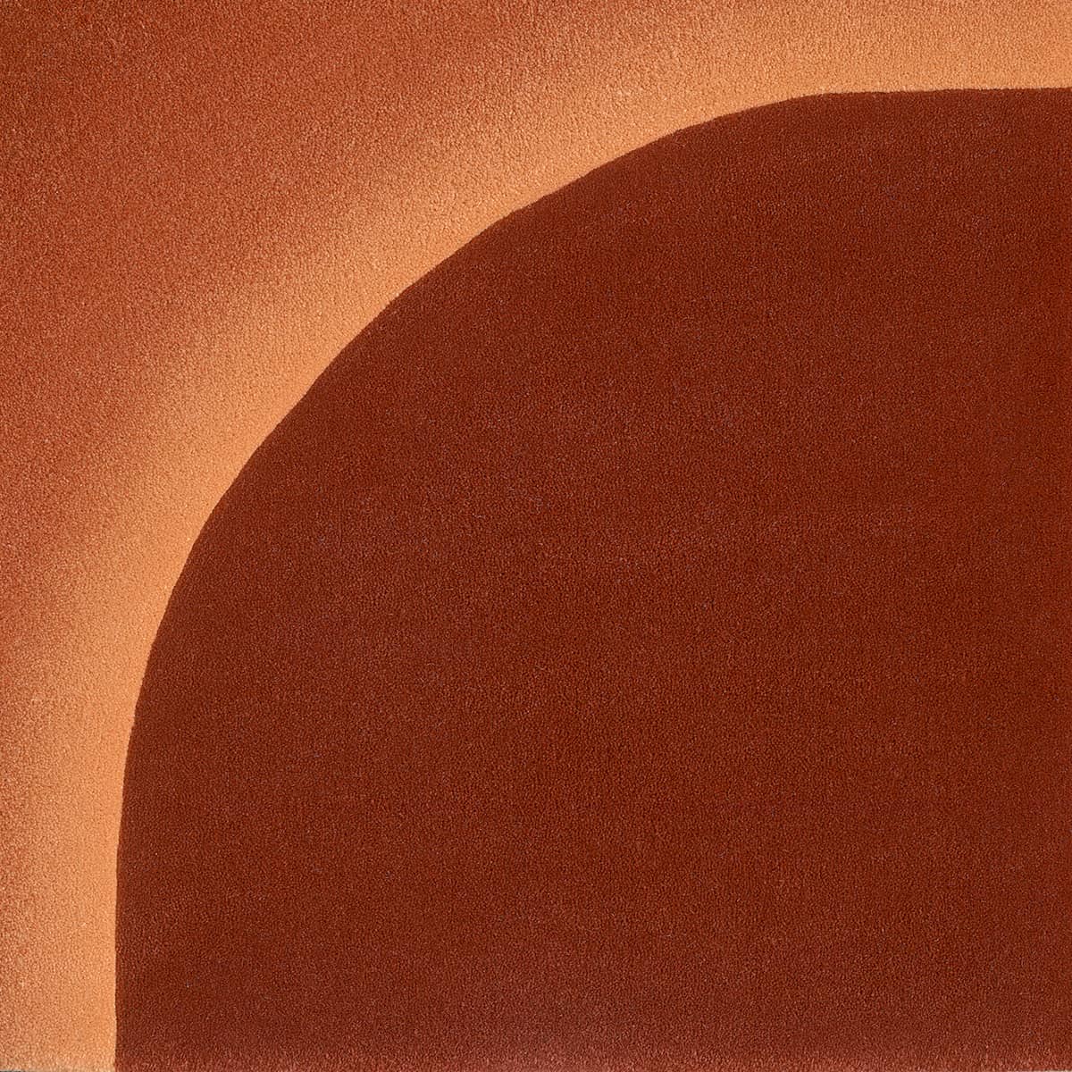Orangefarbiger teppich Detailbild