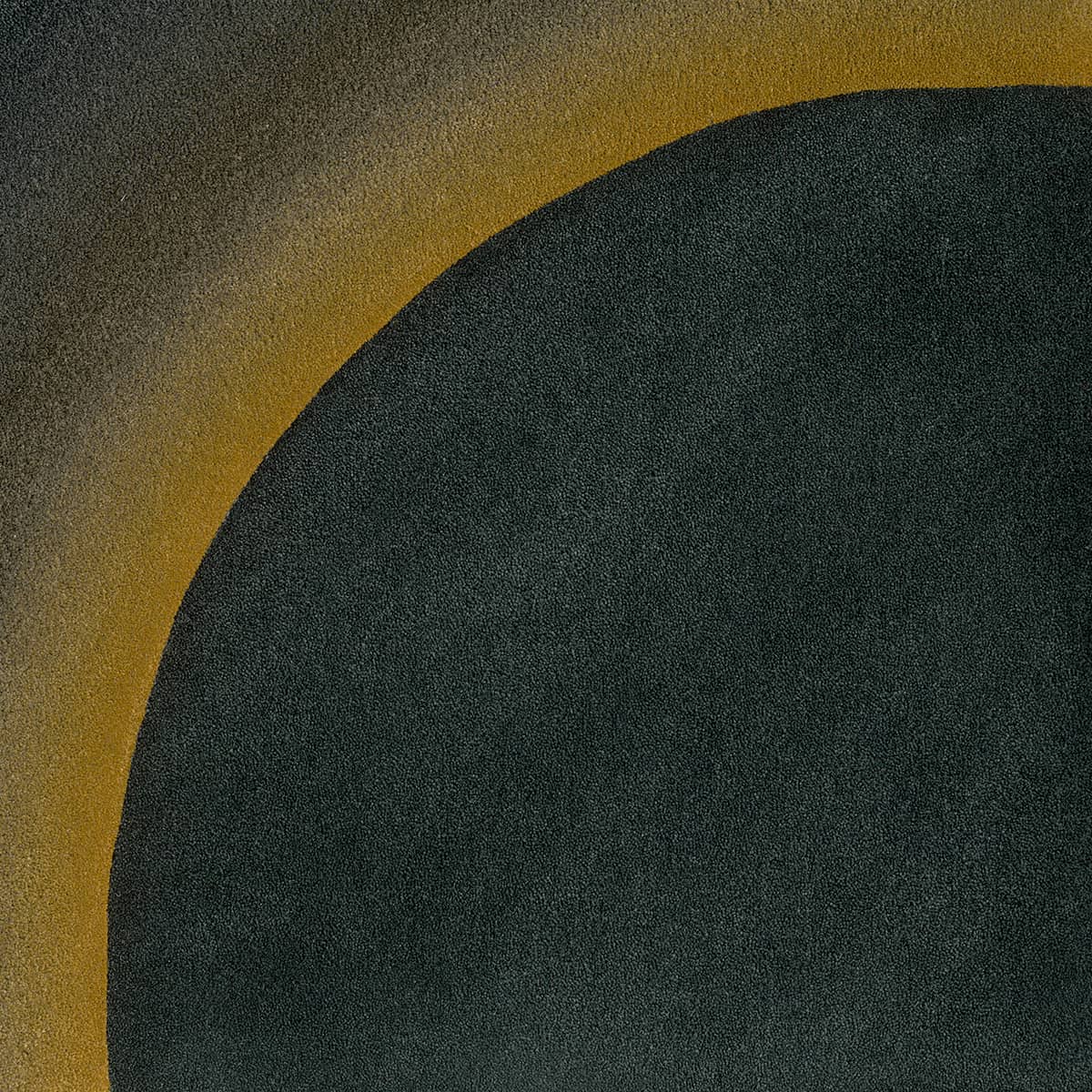 Dunkelgrüner Teppich Detailbild